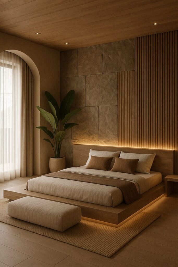 image of low profile bedroom